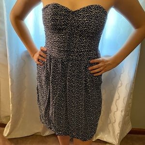 Floral Strapless Dress